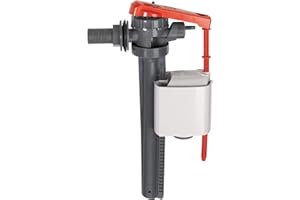 Wirquin 16300101 1/2-Inch 15 mm Plastic Side Jollyfill Entry Inlet Float Valve - Multi-Colour