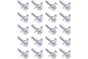 Tinoaly 20pcs Chevilles de Support d'Étagère pour Bibliothèque IKEA Billy, Chevilles de Support d'Étagère en Alliage Argenté Compatibles avec La Bibliothèque IKEA Billy (Pièce 131372)