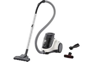 ‎ELECTROLUX Electrolux Odkurzacz Bezworkowy Ease C4 EC41-2SW, Regulacja mocy, 1,8l pojemnik, W zestawie ssawka do tapicerki i szczelinowa, Zmywalny filtr Hygiene 12, Wygodny uchwyt, Zasięg 7m, 700 W, 80db, Biały