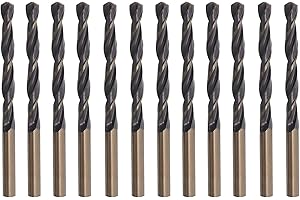 Misuyue 12pcs Metal Drill Bits, 3mm HSS Drill Bit Sets, Carbide Twist Drill Bit for Metal Stainless Steel Aluminum Alloy, Wood Drill Bits