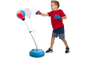 TECH TOOLS Boxsack mit Ständer, für Kinder und Erwachsene, höhenverstellbar - freistehender Boxsack - Ideal für MMA-Training, Stressabbau und Fitness