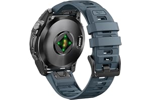 ANBEST Bracelet pour Garmin Fenix 6/7/8 47mm/5, Bracelet 22mm Quick-fit Silicone pour Fenix 5/Forerunner 945/935/955/Epix Gen 2/Pro 47mm