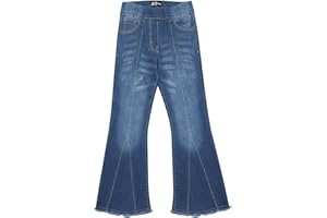 A2Z 4 Kids Girls Denim Jeans Comfort Stretchy Jeggings Flared Bell Bottom Pants Trendy Fashion Jeans for Girls Age 5-6, 7-8, 9-10, 11-12 & 13 Years