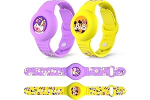 Kompatibel mit AirTag Kinderarmband, MOWYEOK Cute Kids Air Tag verstellbares Armband, Versteckter wasserdichter Air Tag Halter für Kinder, Geeignet für die AirTag Armband Schutzhülle