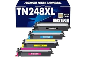 AMSTECH TN248XL TN248 TN-248XL MFC-L3760CDW Toner: Cartridge Compatible with Brother TN-248 DCP-L3560CDW MFC-L3740CDWE HL-L3220CWE MFC-L3740CDW HL-L8240CDW DCP-L3520CDWE HL-L3240CDW MFC-L8390CDW
