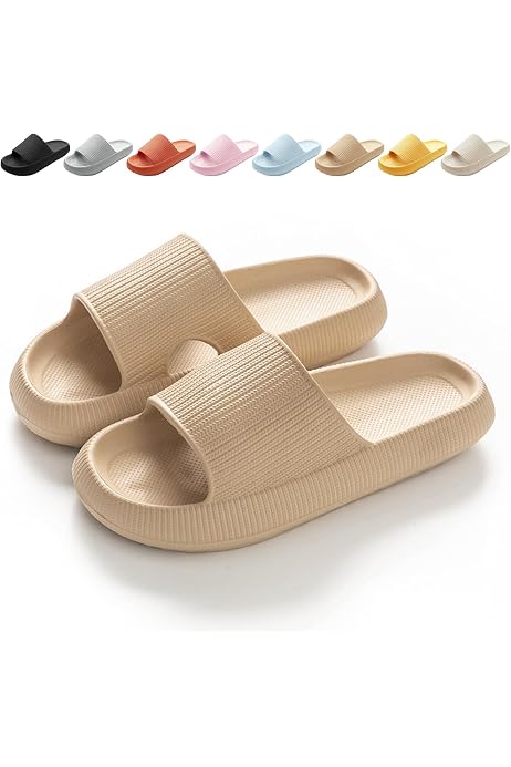 Pantoufles Claquettes Ultra Doux Hommes Femmes - Slides Antidérapantes Confortables Pour Douche, Plage Et Maison