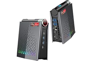 ACEMAGICIAN Warlord Mini AM08Pro Mini PC, AMD Ryzen 7 8845HS (fino a 4,9 GHz), 32GB DDR5 1TB NVME SSD, Micro Desktop Computer con regolazione a 3 modalità【HDMI*2/ Type-C/RGB/WIFI6/BT 5.2/Dual Ventola】