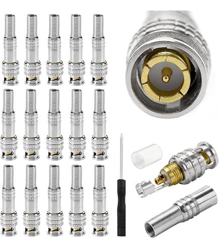 Set 4 Adattatori SMA Femmina/maschio A BNC, Connettori Coassiali, Kwmobile