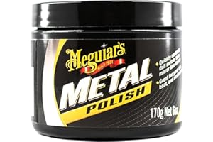 Meguiar's G211606EU Polish170 g, polerowanie metali odpowiednie dla aluminium (polerowane, odlewane i surowe), chromu, stali nierdzewnej, mosiądzu, miedzi, srebra i innych komponentów