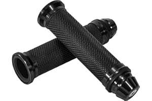 Tunejoy Motorrad Lenkergriffe Griffe Motorrad Griffe 22mm Universal Anti-Rutsch aus Gummi Aluminium für Roller Dirt Bike Quad Motocross Cruiser Offroad