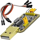 AZDelivery UART-TTL USB Adapter mit CH340G Konverter für 3.3V und 5V mit Jumperkabel kompatibel mit Arduino inklusive E-Book!