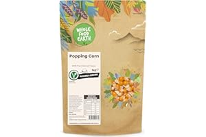 Wholefood Earth Maïs à popcorn, 1 kg - Sans OGM - Naturel
