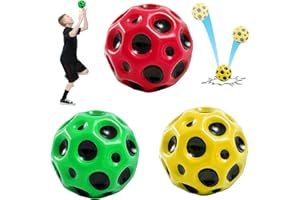 LUKIUP Pelotas espaciales Extreme High Bouncing Ball, Colorido Moon Ball de 7CM, Bouncing SpaceBall Pelota de Goma de Rebote Pelota de Entrenamiento Deportivo, Juguete para Lanzar, Antiestrés