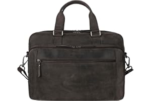 Marc Peter® Laptoptasche Seattle I Leder Umhängetasche für 15.6 zoll Laptop I Aktentasche für Notebook I Tasche für Damen und Herren