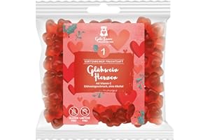 ‎NASCHLABOR naschlabor x Gute Laune Fruchtsaftbär Weihnachten | sortenreine Fruchtsäfte | Ohne künstliche Farbstoffe und Geschmacksverstärker | Gluten- und Laktosefrei (Glühweinherzen)