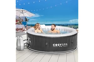 CosySpa Bain à Remous Gonflable – Spa Portable pour Usage Extérieur | 4 à 6 Places – Chauffage Rapide (4-6 Places)