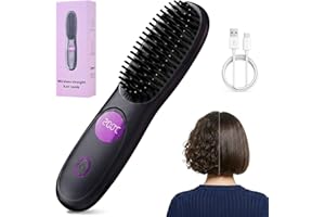 Cefryna Stylingbürste für kurze Haare - Kompakte Rundbürste für Pixie & Bob mit Volumen, kabellos & schonend in 2 Min. gestylt