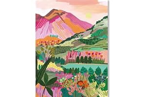 PUJEKNM 5D Diamond Painting Colorful Landscape-DIY Diamond Art Craft Painting Kits Full Drill,Flower Diamond Painting Set Crystal Rhinestone Canvas Painting for Adults Gifts Home Wall Decor(12x16inch)