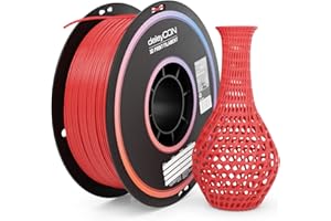 deleyCON 3D Drukarki PLA+ Filament - Ulepszona Wersja PLA - 1,75mm - 1Kg 1000g Szpula - 3D Printer PLA Plus Filament Czerwony