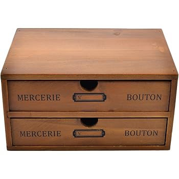 Cassettiera In Legno Con 25 Cassetti - 30x30x6 Cm, Colore Beige - Foto 6