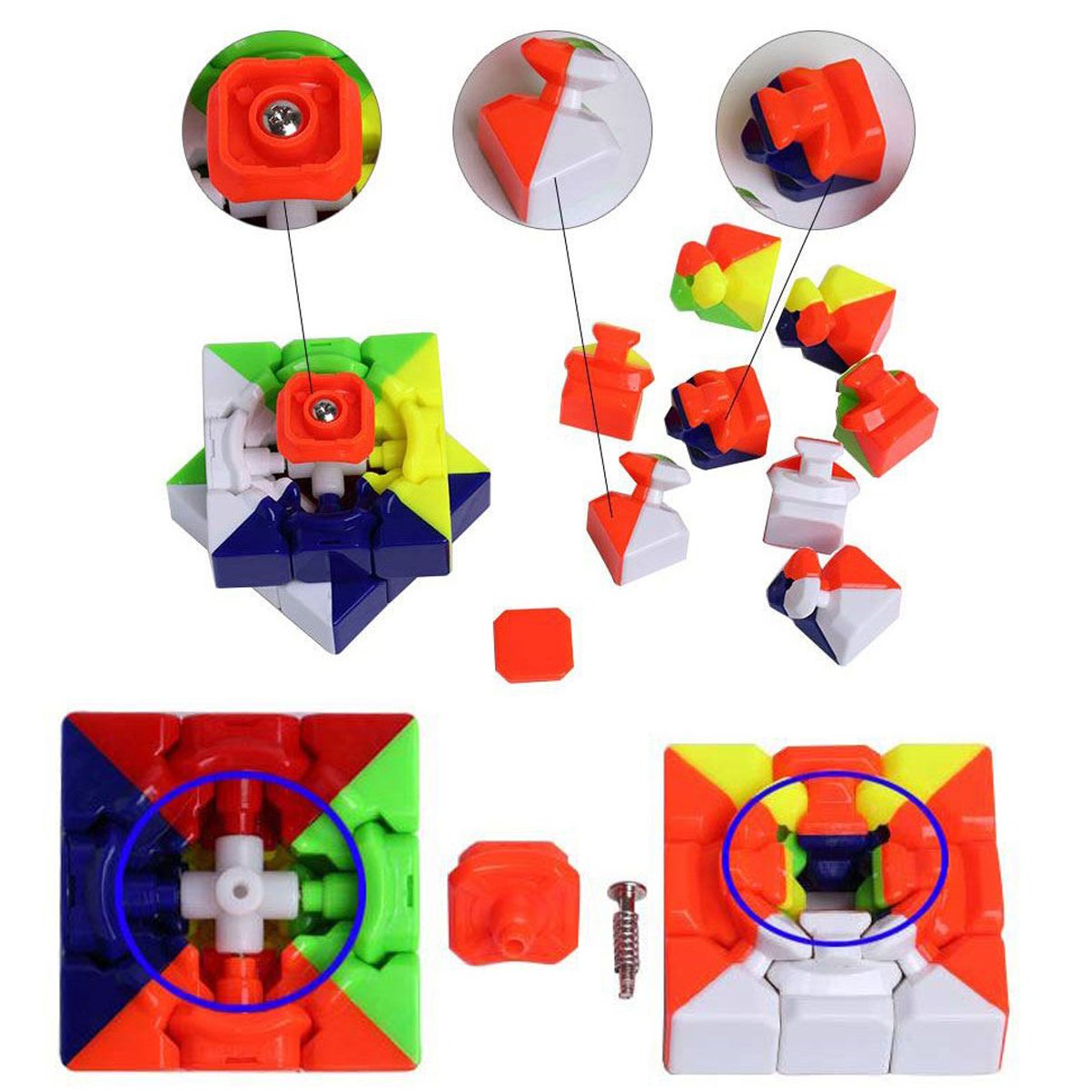 LSMY Speed Cube 2x2 3x3 4x4 Pyraminx Megaminx Puzzle Cubes - Juguete - Imagen 7
