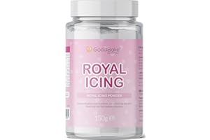 ‎GOODBAKE GoodBake Royal Icing (150g) Fertigmischung zum Anrühren - Dekorieren & Verzieren von Keksen, Hochzeitstorten, Cake Pops