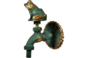 VARIOSAN Robinet Nostalgie "Grenouille" 11206, 1/2", Effet laiton patiné, longue distance au mur, grande rosace murale