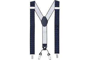 MASADA tirantes calidad fabricados a mano, con cierres resistentes y ajustes continuos con anchura de 3,5 cm para tallas de hasta 195 cm