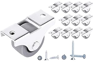 DIFORMA Rueda de goma y plástico con placa de metal de 25 mm de movimiento suave para muebles