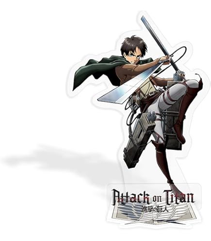 Figurine Attack On Titan – Livai 2D Acrylique, Style Manga, Bon état