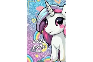 Diario Scuola 2024 2025 Unicorno: Agenda Scolastica per Studenti di Elementari e Medie, da Settembre 2024 Giugno 2025 per Bambina o Ragazza