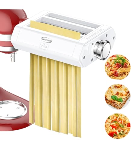 Accessorio Pasta 3 In 1 Per KitchenAid - Rullo Stendipasta E Tagliatelle Professionale Per Impastatrici - Foto 11