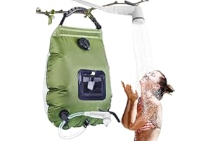 YeahBoom Borsa per Doccia Solare,20 L Borsa da Campeggio Solare,Doccia Sacca Campeggio Portatile con Tubo,soffione Rimovibile, Flessibile,Escursionismo Trekking All'aperto Borsa da Bagno