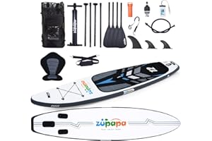 Zupapa 323cm 366cm Aufblasbare SUP Board Set| Stand Up Paddle Board mit Kajak Sitz | Komplettes Zubehör