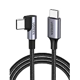 UGREEN 2.0 A, 60 W USB-C & USB-C, 90 Derece Şarj ve Data Kablosu, 1 Metre, ACBUGN50123A