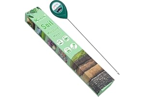 XLUX Medidor de Humedad de Suelo de Uso Profundo, Sensor indicador de Monitor de Agua, higrómetro para Plantas Grandes de Interior y Exterior, Flores, jardinería, Agricultura