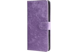 TEYYOS Funda para el Xiaomi Redmi Note 13 4G, Carcasa de Piel Sintética con Tapa, 3 Ranuras para Tarjetas, 1 Bolsillo para Dinero, Cierre Magnético, Soporte de Soporte - Púrpura