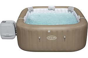 Bestway HydroJet Pro™ 60057 Bain à remous Gonflable Lay-Z-Spa™ Palma HydroJet Pro™ avec lumières LED, 5-7 Places