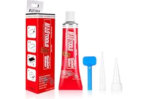 flintronic RTV Engine Sealant, 650°F High Temperature Silicone Sealant, Oil and Water Resistance Anti-Freeze Sealing for Automotive Motorbike Machine Equipment Repairing, 70ml Silicone Gasket Sealant