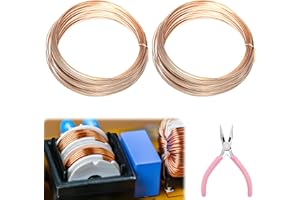 BEHOGAN 2 fili di rame T2 da 10 m, filo di rame, filo di rame, filo di rame, filo di rame, 2 mm, con forbici, cavo di rame per hobby, ingegneria elettrica e artigianato