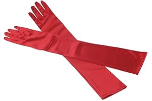 MEISHINE® Elegante Donna Lungo Guanti da Sposa Raso Guanti da Matrimonio Ideale per Costume, Prom, Nozze, Sera Partito