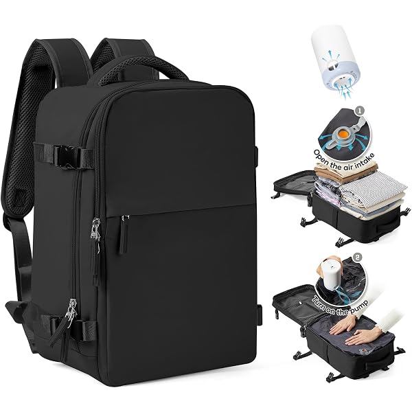 ZORVIC Expandable Travel Laptop Backpack For Men & Women – Airline Approved Carry-On, Waterproof, 15.6" Laptop Compartment – Great For Work & Outdoor