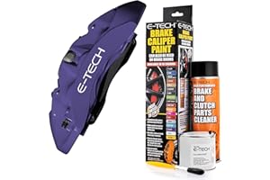 E-TECH Violet Brake Caliper/Drum Paint - EBCP-V - Complete Kit inc Paint/Cleaner & Brush