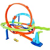 Hot Wheels Action Loop Cyclone Challenge Circuit and Toy Car | Includes 1:64 scale toy car, 45cm high, 2 ways to play and eas