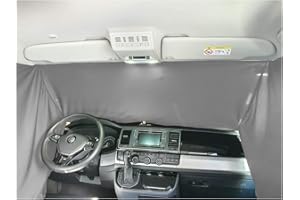 BREMER SITZBEZÜGE Blackout zestaw zasłon przednich kompatybilny z FIAT Ducato typ 250 od 2006, ochrona przed słońcem, kemping, akcesoria, zasłony, nieprzejrzyste