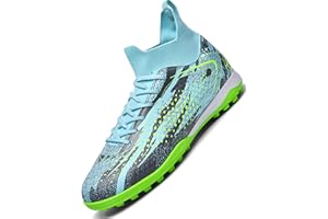 Donbest Chaussures de Football Garçon Crampons Enfant Chaussures de Futsal Fille Chaussures de Sport Antidérapants Adolescents