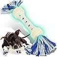 KUSSGLVCK Ultimate Indestructible Dog Chew Toy for Aggressive Chewers, Glow in The Dark Rope Toy for Medium/Large Breeds, Boredom Buster for Powerful Dogs, Tough Dog Toys to Keep Them Busy