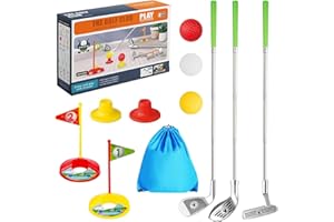 HpCuales Kids Golf Clubs for 3 4 5 6 Years Old,Retractable Toddler Golf Set with Storage Bag,Indoor & Outdoor Sports Golf Toys for Boys Girls Birthday Gift