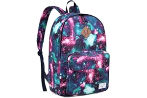 Kasgo School Backpack, 15.6 Inch Classic Lightweight Water-Resistant Rucksack Backpack for Men Women Teens Girls Boys Kids to School, College, Travel, Work