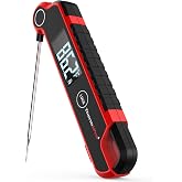 Thermopro TP620 Su Ge&ccedil;irmez Dijital Gıda Termometresi, 2 Saniyede Anında Okuyan Hareket Sens&ouml;rl&uuml; D&ouml;nen Ekran (Barbek&uuml;, Mutfak